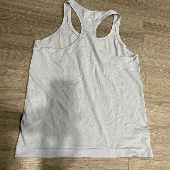 Lululemon Swiftly Tank Top Light  Blue/Purple Size 10 - Picture 3 of 5